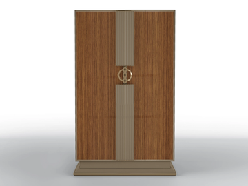 CONCORDE - Walnut wardrobe by BRUNO ZAMPA - view 2